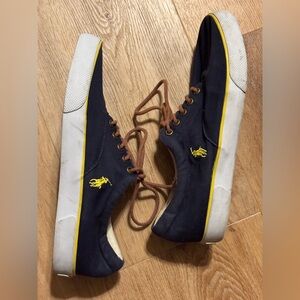 Classic Prep yacht Ralph Lauren Polo Vaughn Shoes Navy  size 9.5 Forestmont II